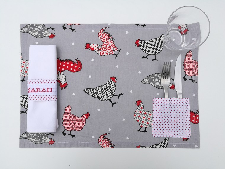 Set poules avec couverts